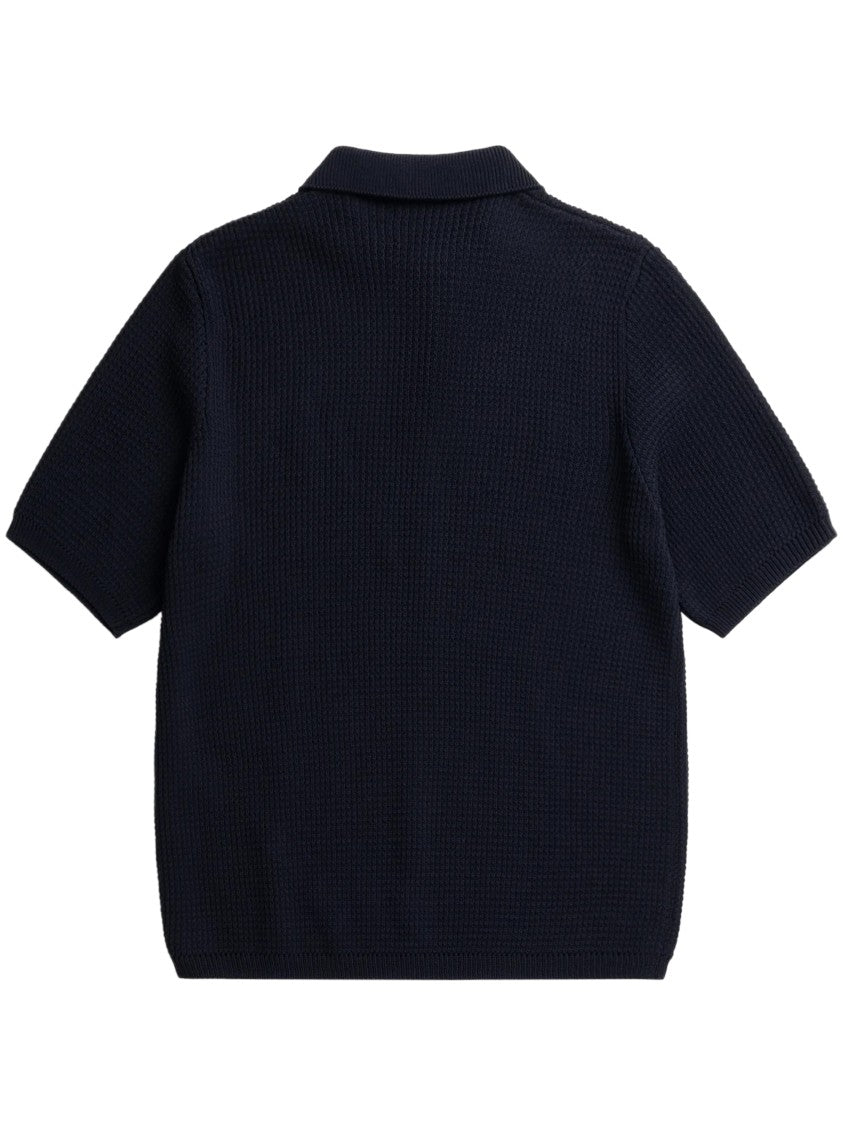 Norse Projects Anholt Cotton Crepe Polo Shirt