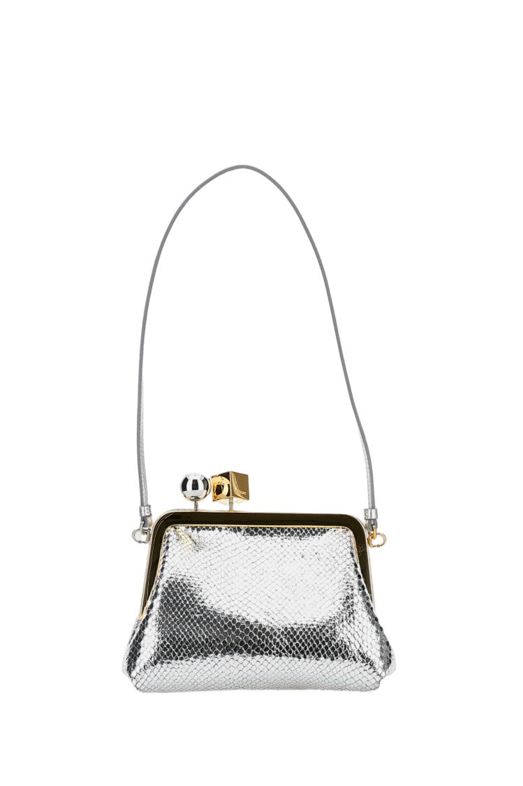 Jacquemus Le Berlingot Snake-Effect Shoulder Bag
