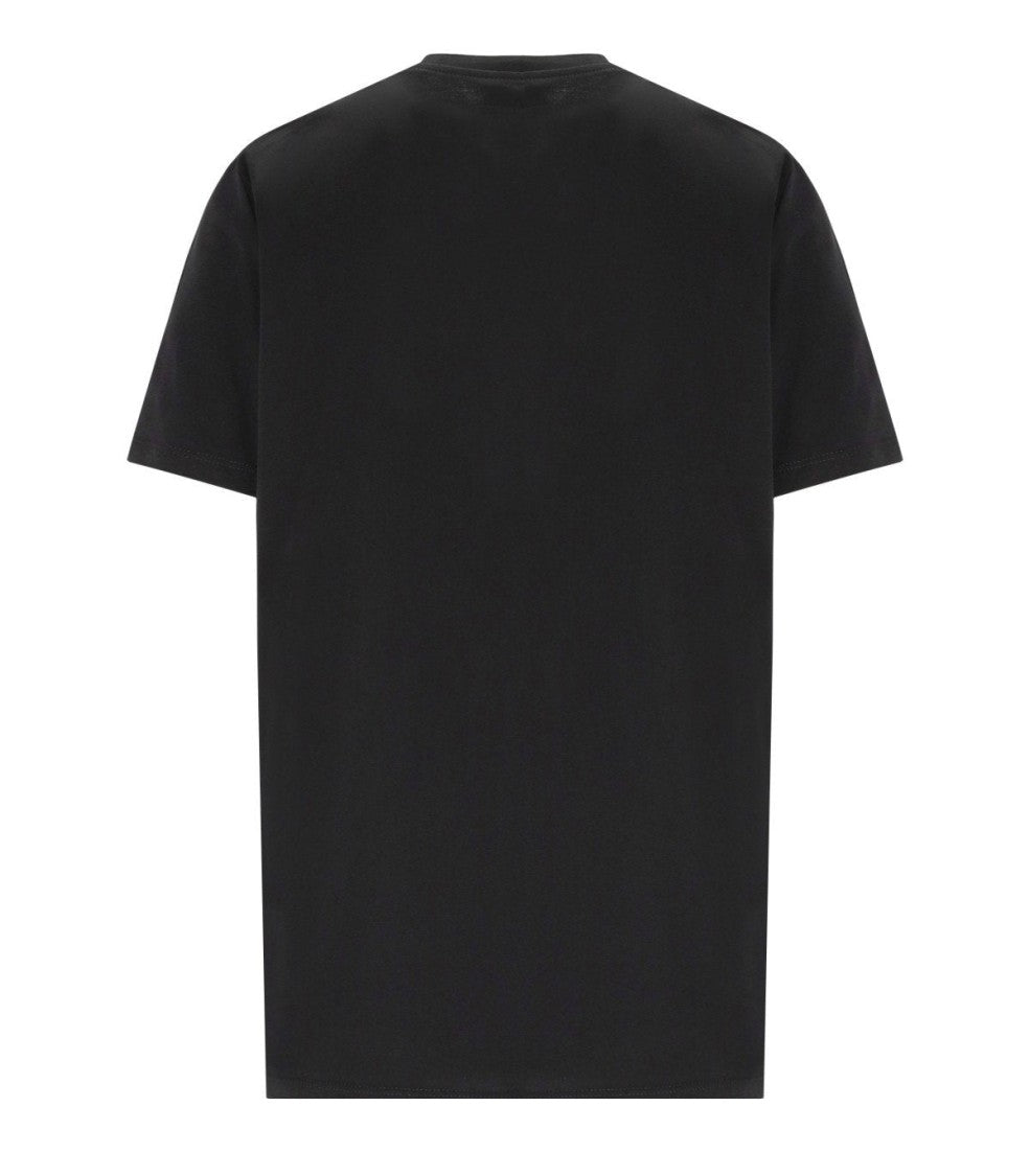 Elisabetta Franchi Black T-Shirt With Jewel
