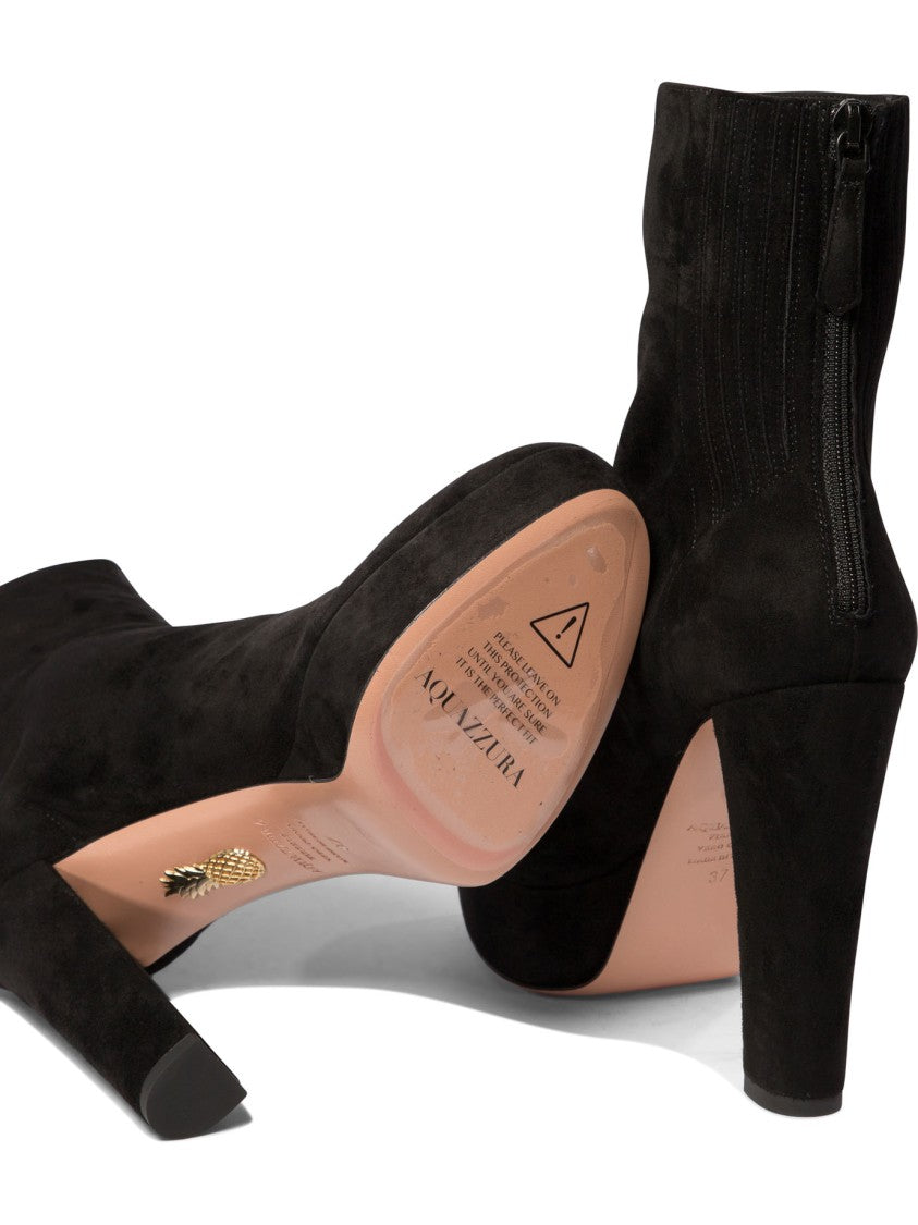 Aquazzura Refined Plateau Ankle Boots