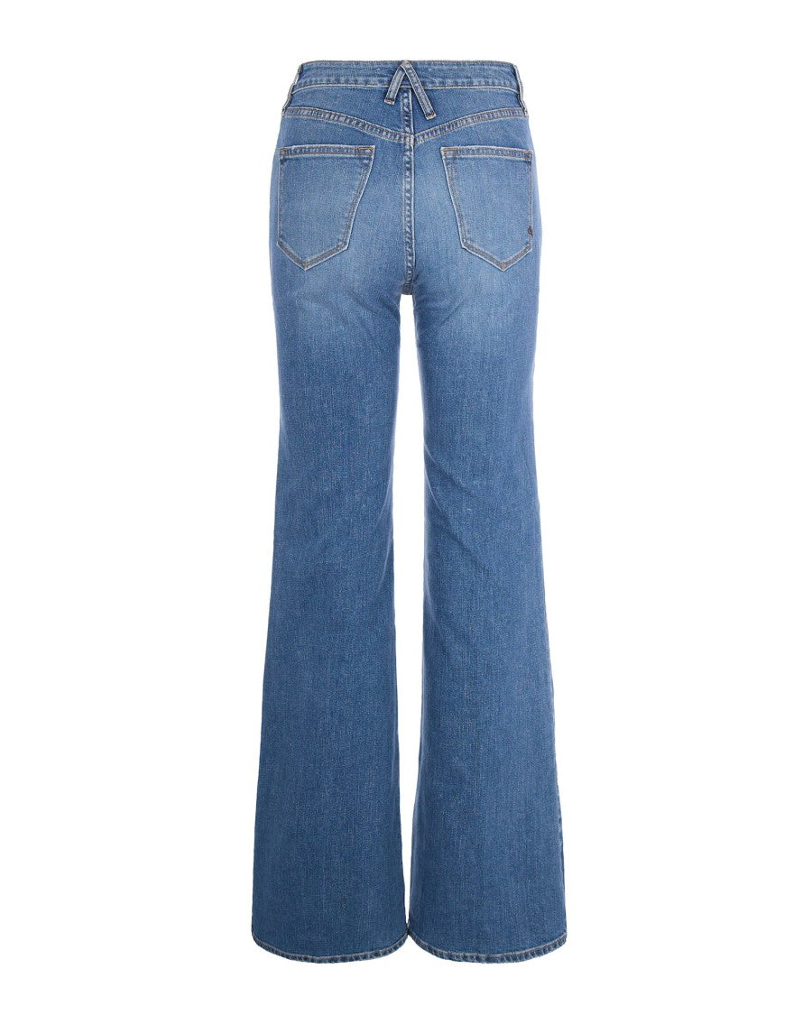 Cycle Navy Blue Flaire Jeans