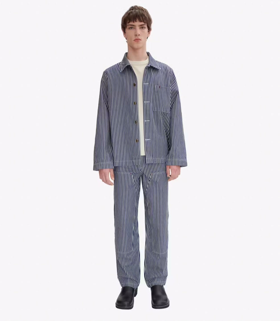 A.P.C. Unisex Carpenter Jeans With Heavyweight Striped Cotton Fabric