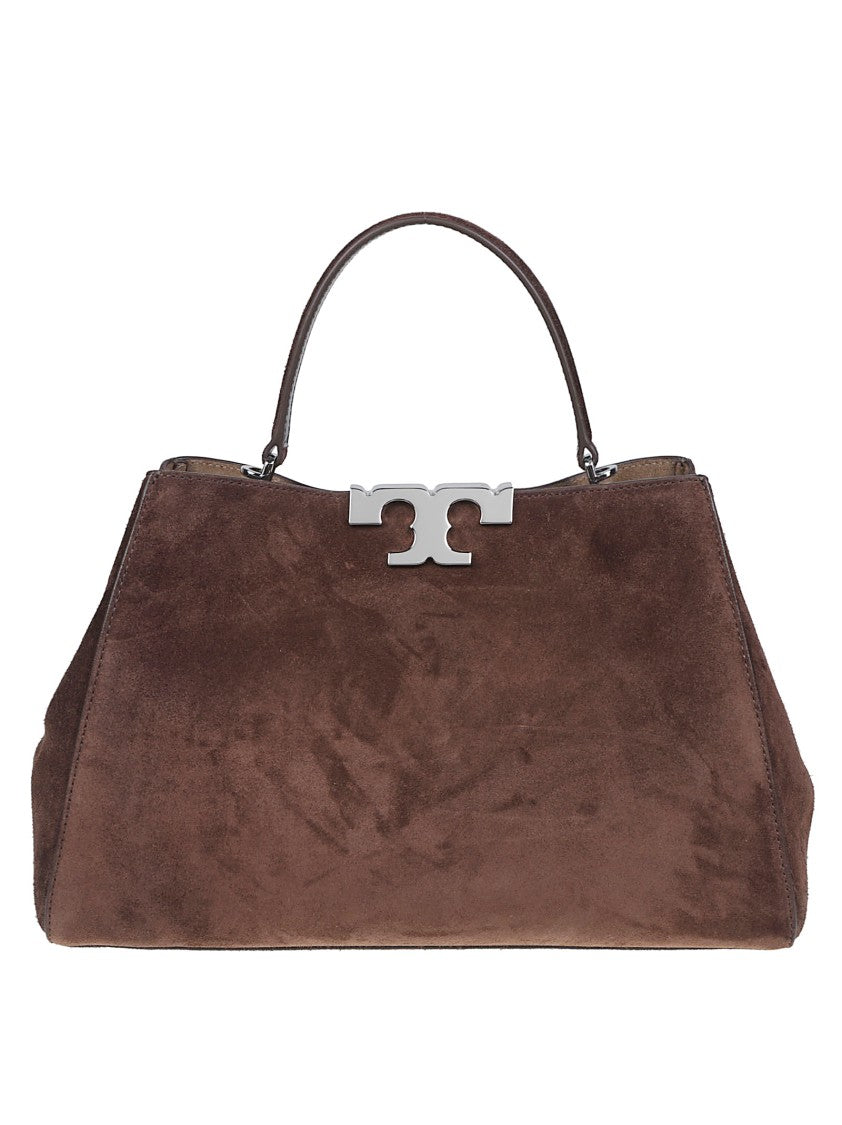 Tory Burch Eleanor Structured Suede Satchel Bag