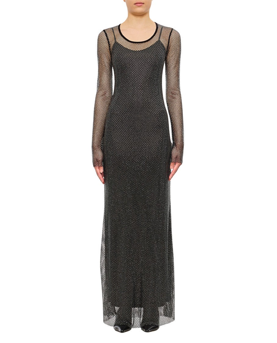 Sportmax Cinese Crystal Long Dress