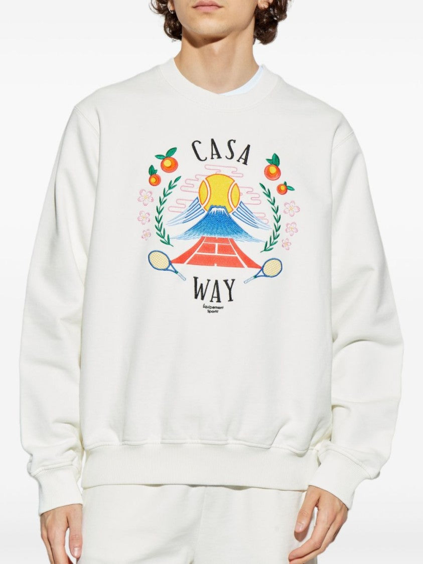 Casablanca Casablanca Maglie Bianco Sweatshirt
