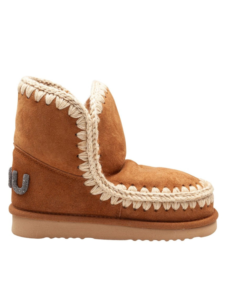 Mou Cognac Eskimo 18 Boot In Suede