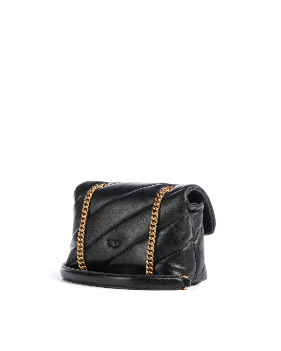 Pinko Mini Love Puff Quilted Leather Shoulder Bag