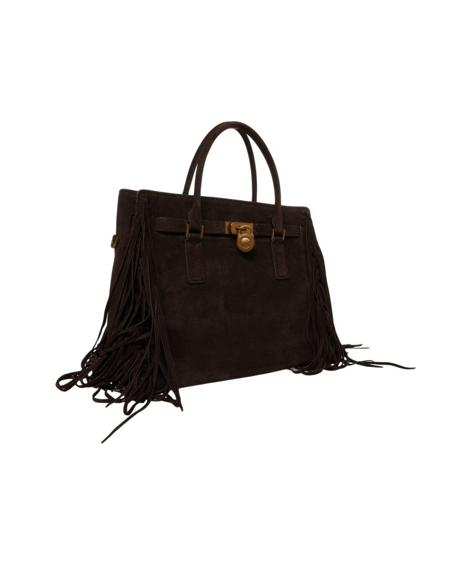 Michael Kors Fringe-Detail Suede Shopper