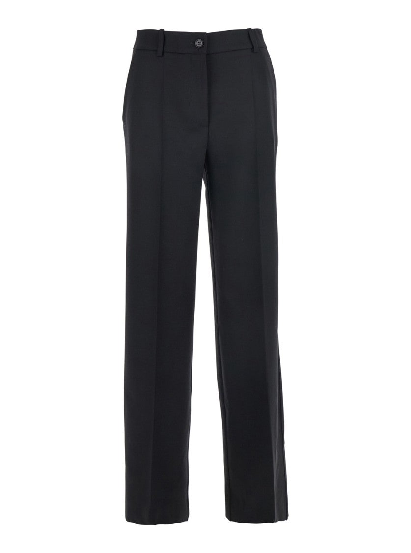 P.A.R.O.S.H. Tailored Black Gabardine Pants