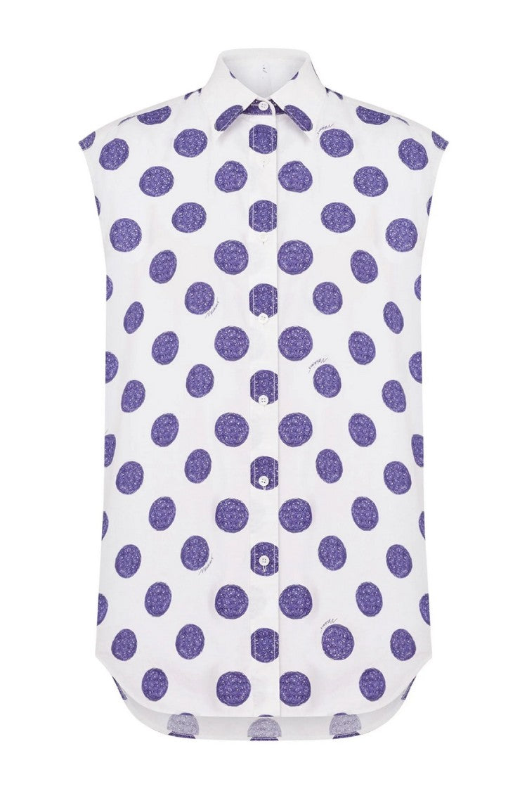 Moschino Relaxed-Fit White Cotton Shirt