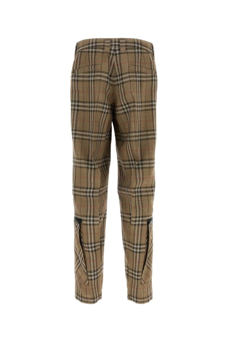 Burberry Embroidered Viscose Blend Cargo Pant