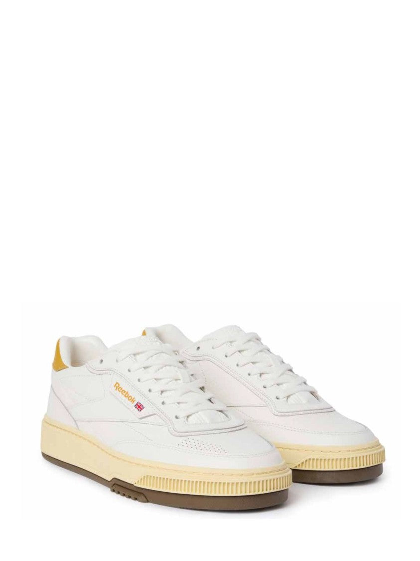 Reebok Classic Low-Top Sneakers With Yellow Heel