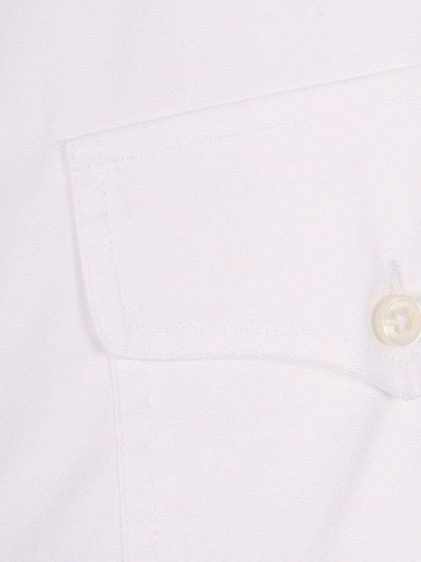 Fay White Button Up Pointed Shirt