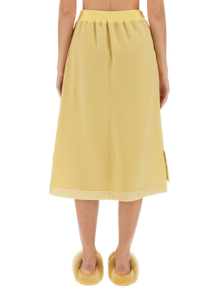 Jil Sander Flowing Virgin Wool Midi Skirt
