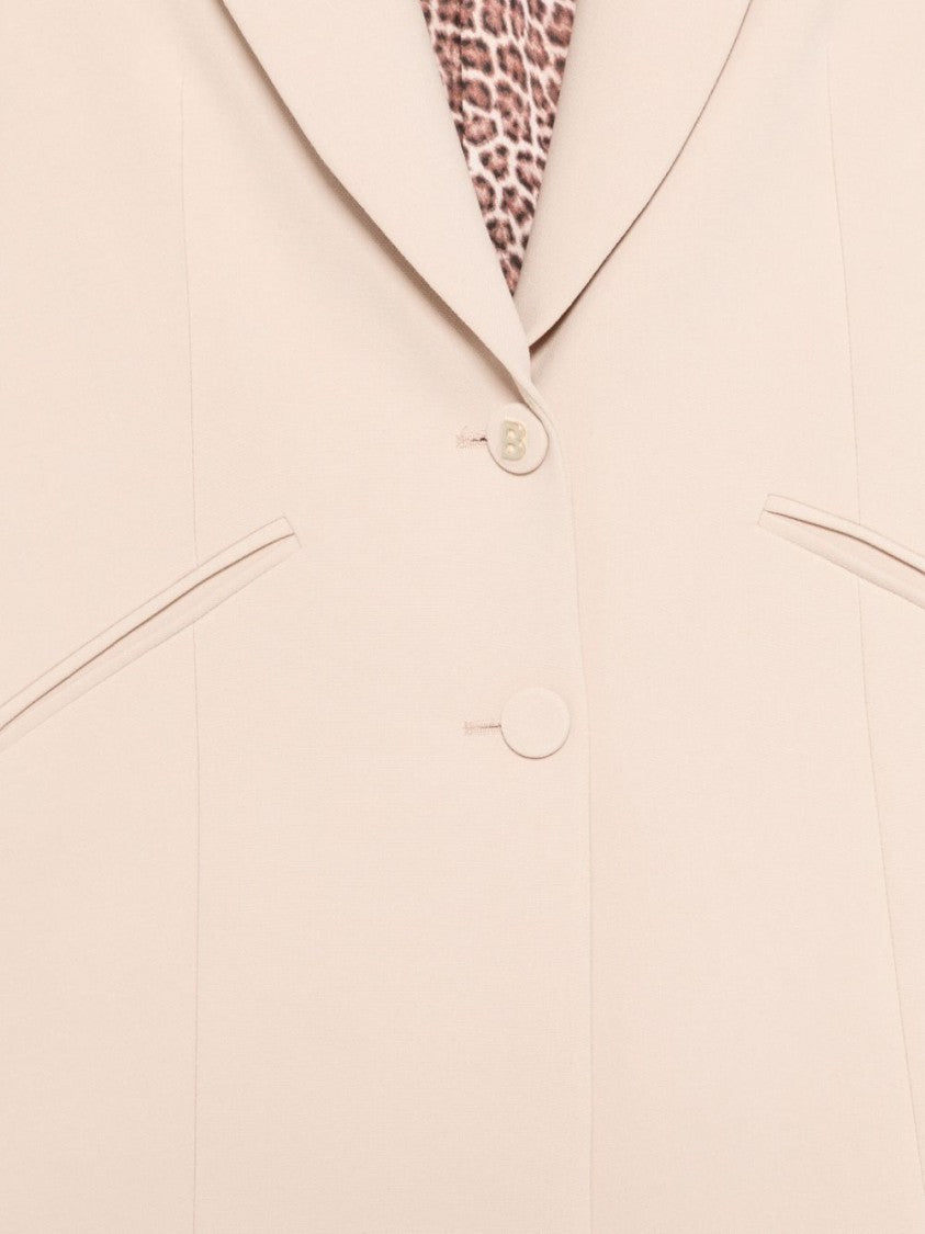 Blugirl Tailored Beige Jacket With Classic Lapel