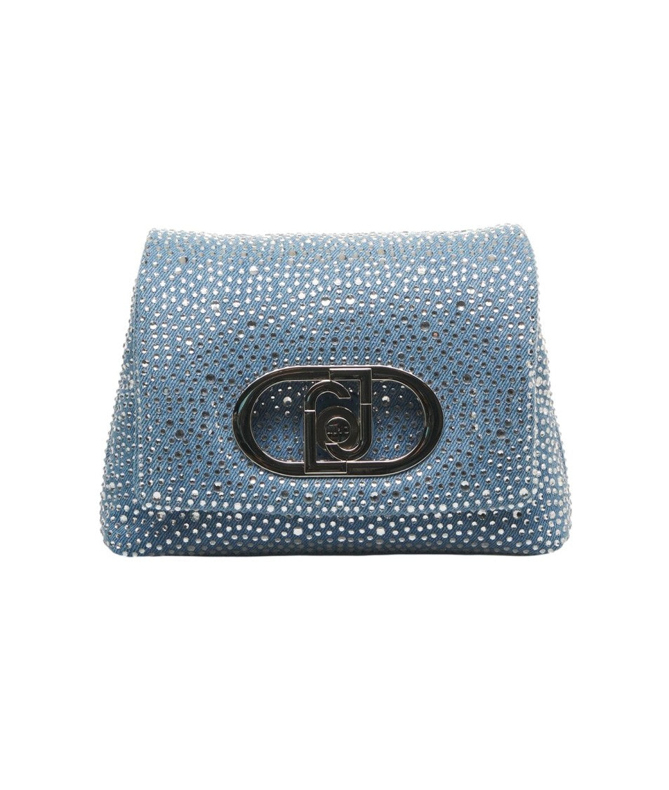 Liu Jo Lapuffy' Shoulder Bag With Rhinestones