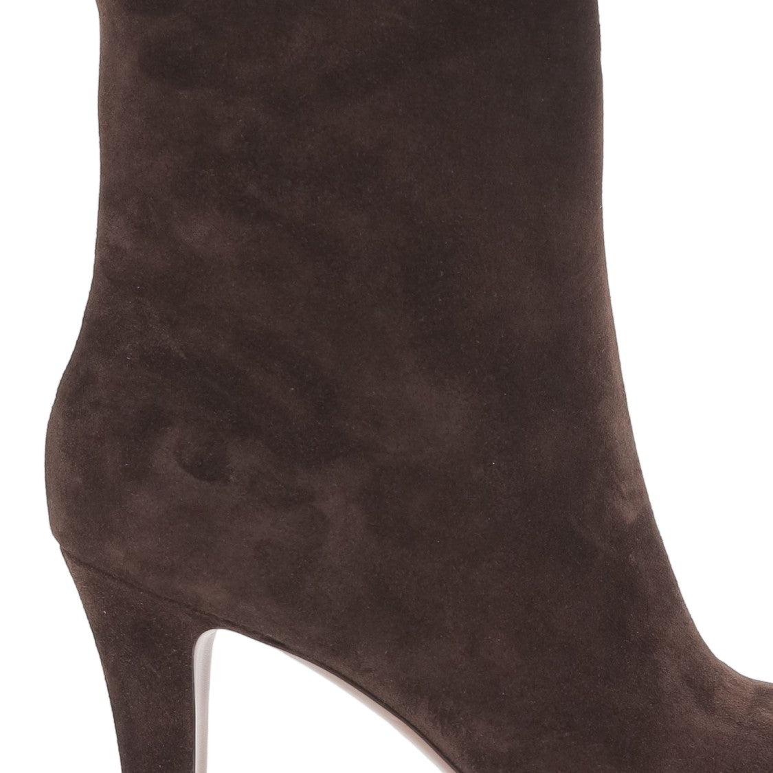 Paris Texas Mid-Calf Suede Leather Boots With Pointed Toe