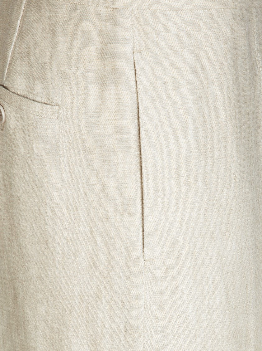 Max Mara Mxsginnico Palazzo Wide-Leg Pants