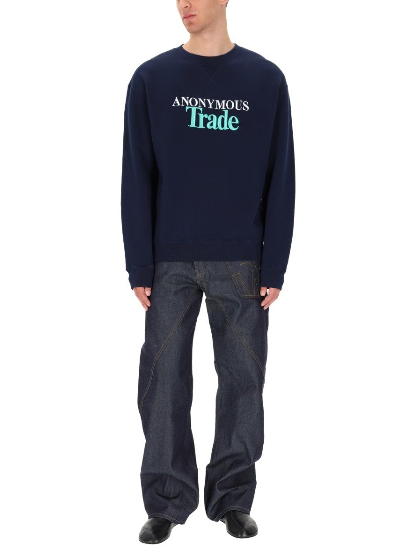 J. W. Anderson Anonymous Trade Print Cotton Sweatshirt