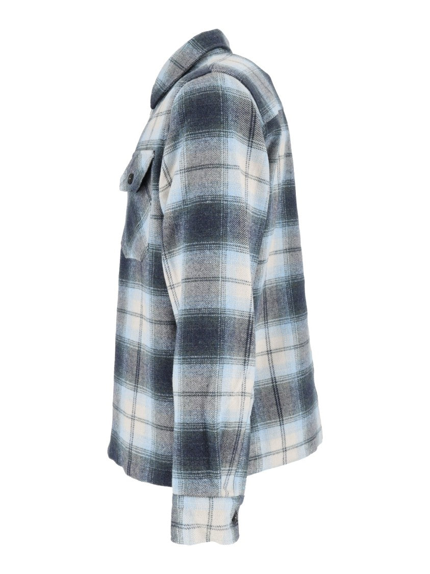 Schott Nyc Plaid Short Button-Up Shirt Jacket