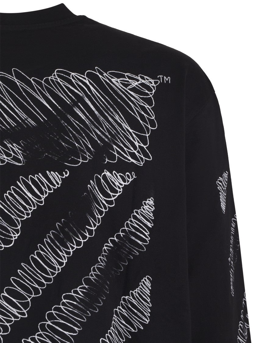 Off-White Men's Long-Sleeve Black Shirt