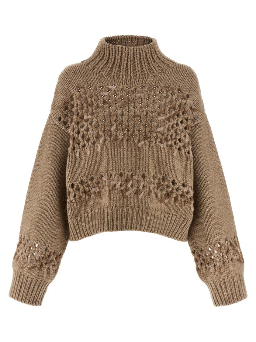 Brunello Cucinelli Drop Sequin Sweater