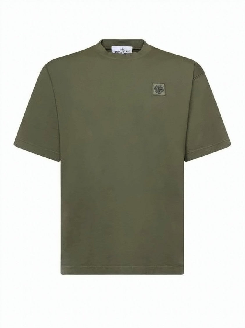 Stone Island Crew Neck Green T-Shirt