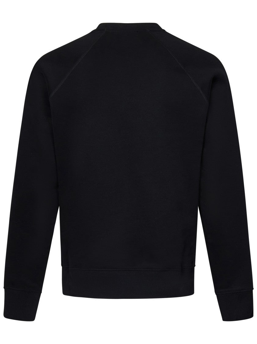 Tom Ford Black Fleece Crewneck Sweatshirt With Signature Logo
