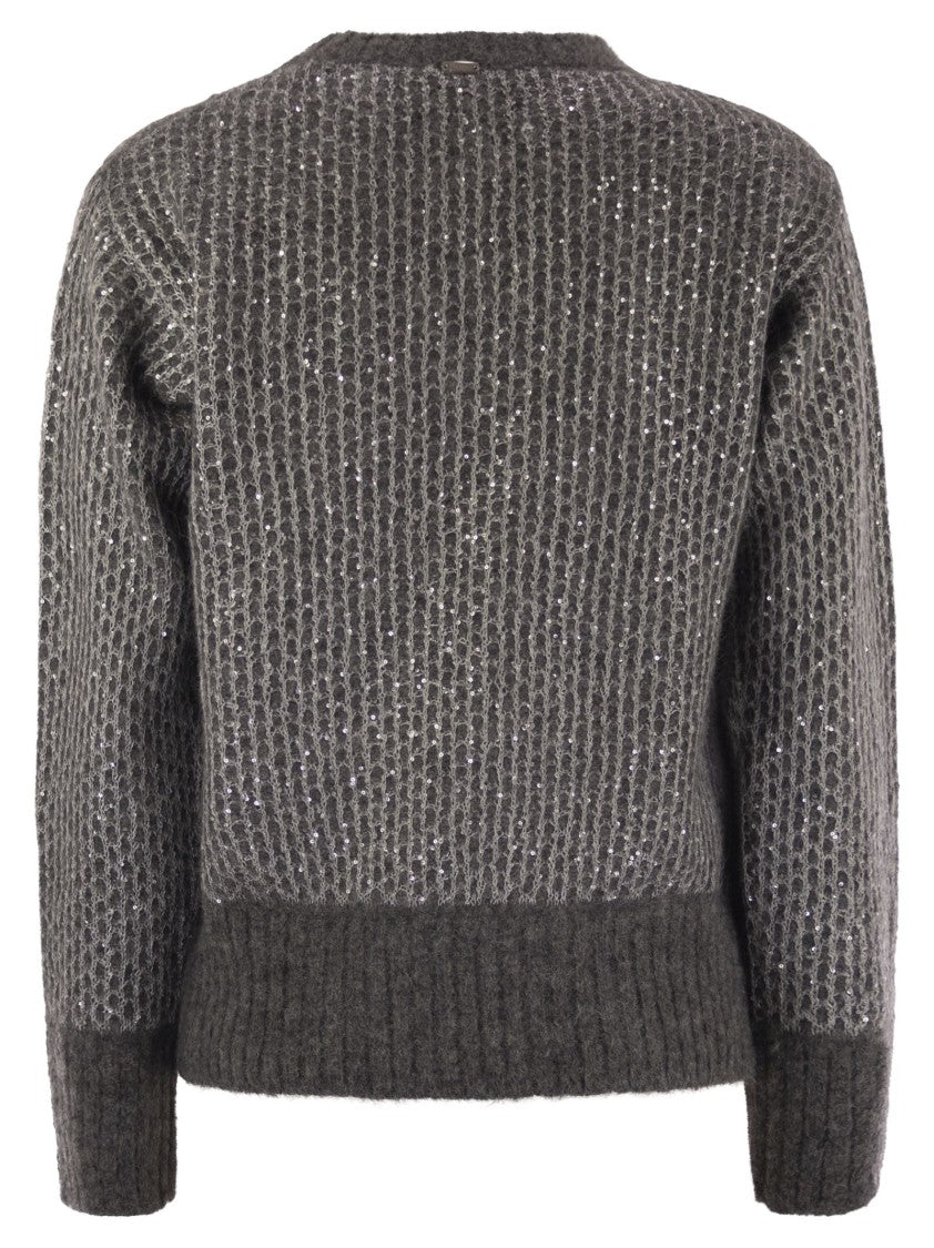 Herno Alpaca And Wool Crewneck Sweater