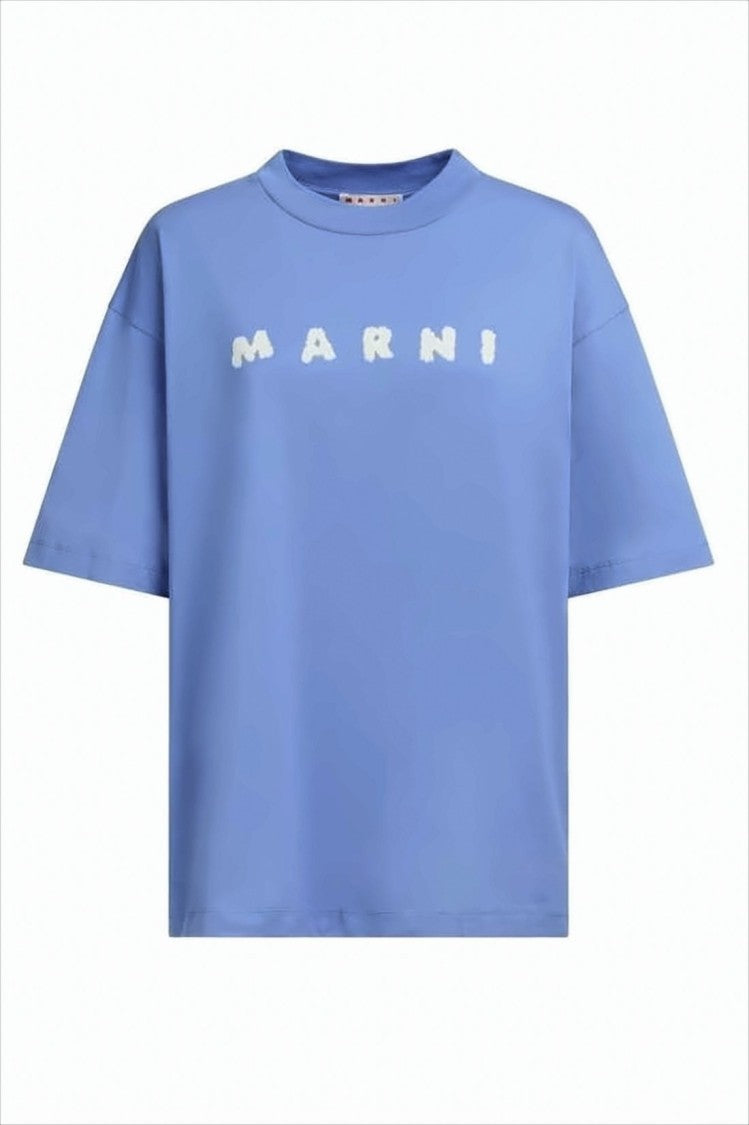 Marni Relaxed-Fit Short-Sleeve T-Shirt With Raised Lettering Detail