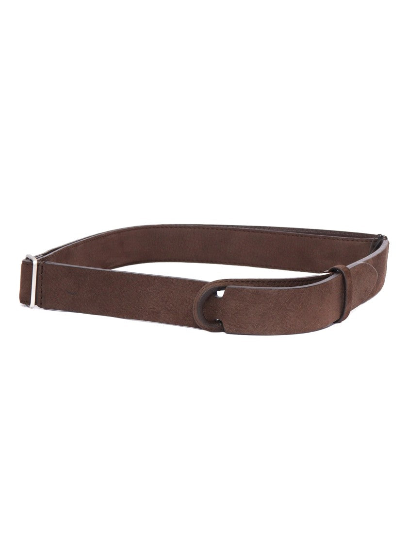 Claudio Orciani Smooth Calf Leather Belt With Polished Finish