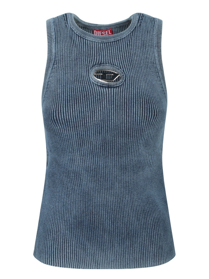 Diesel Sleeveless Ribbed Knit Top