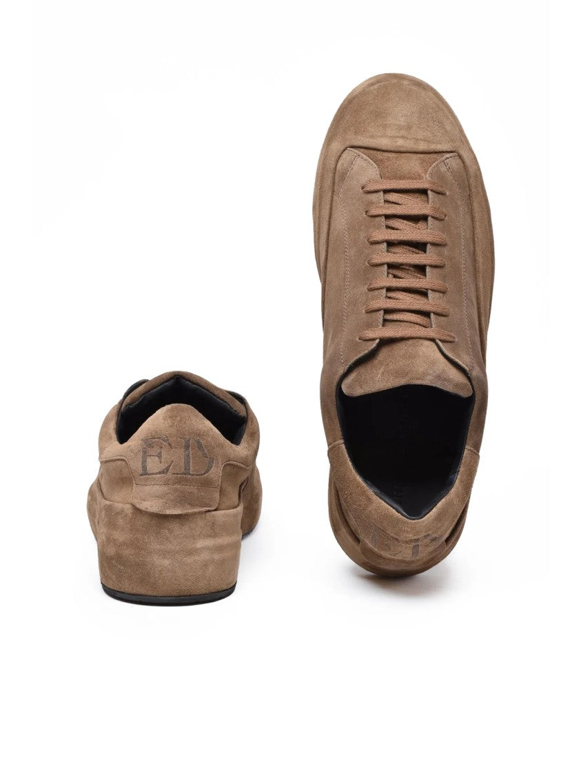Ernesto Dolani Brown Suede Lace-Up Sneakers