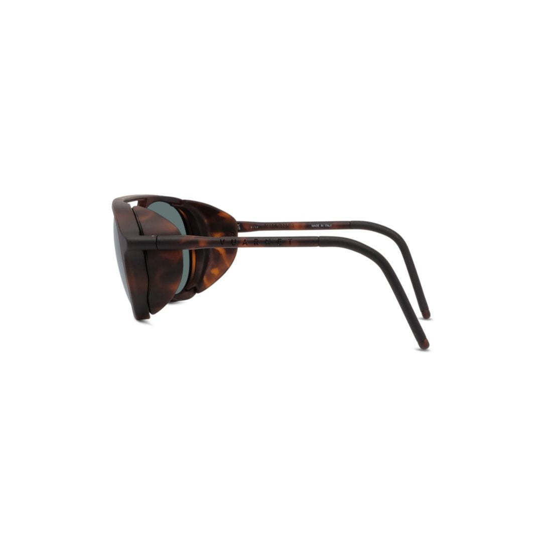 Vuarnet Tortoiseshell Aviator Sunglasses With Integrated Side Shields