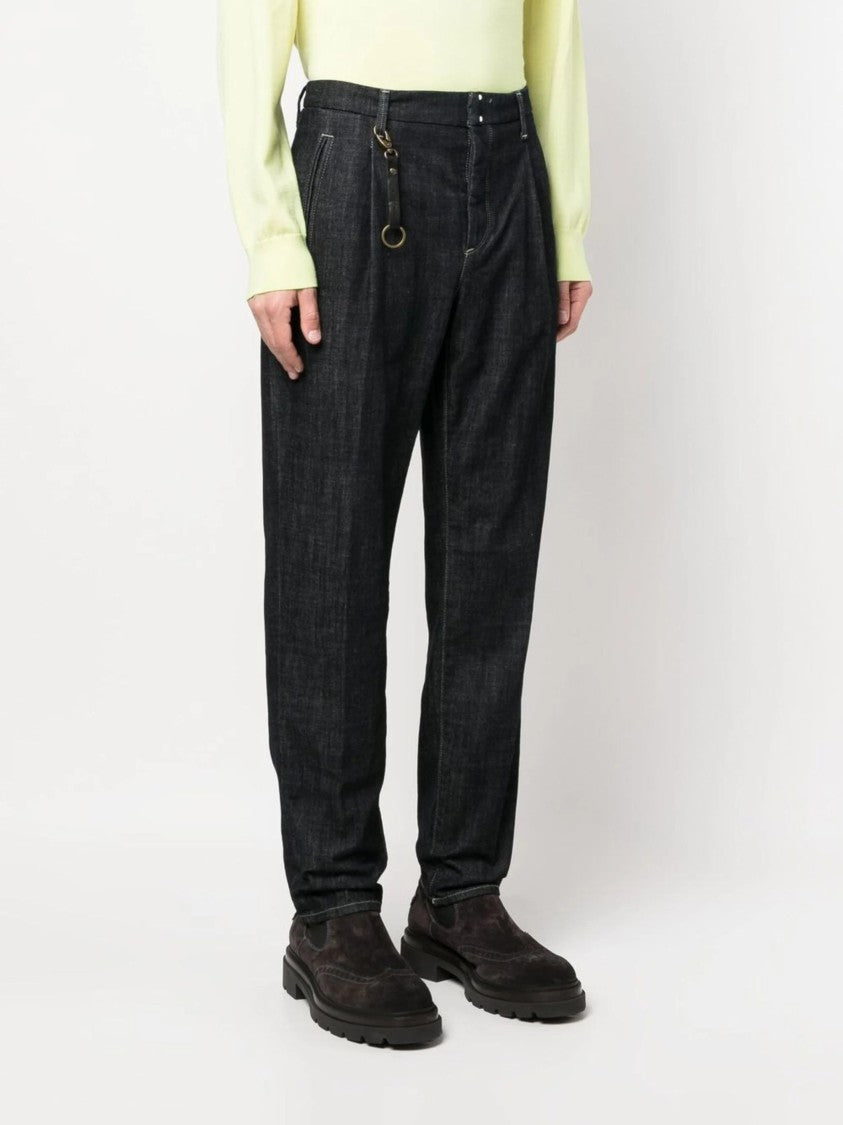 Incotex Dark Wash Incotex Cotton Denim Pants