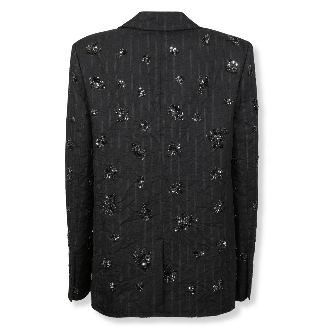 Simkhai Structured Black Blazer With Sharp Lapels