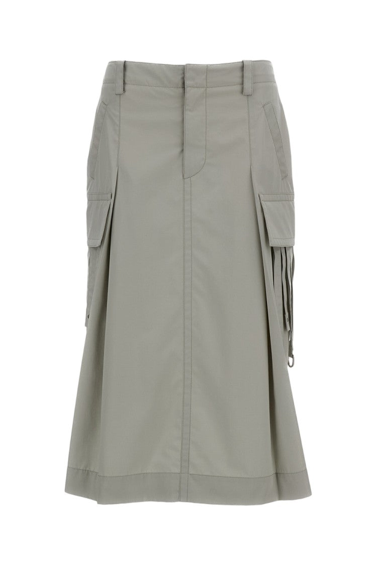 Durazzi Milano White Cargo Pencil Skirt