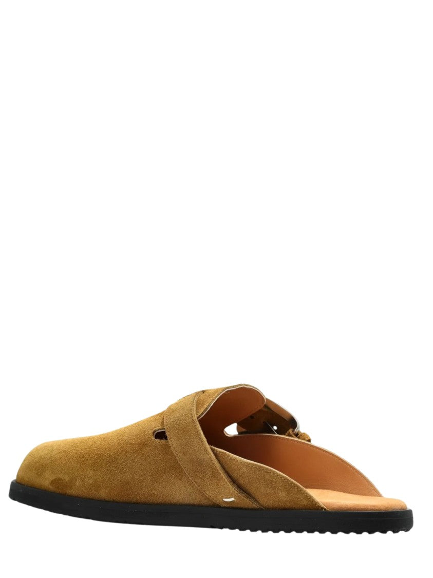 Maison Margiela Brown Split-Toe Suede Sandals