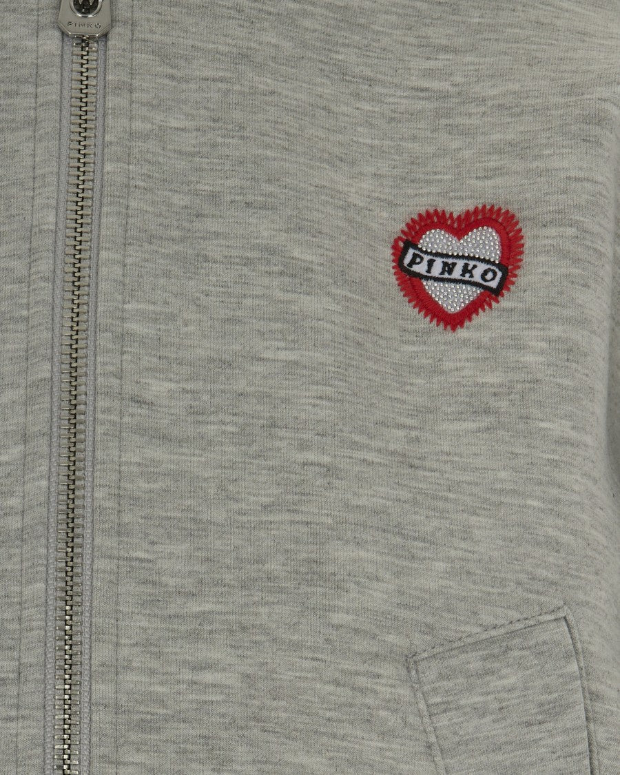 Pinko Gray Birillo Sweatshirt