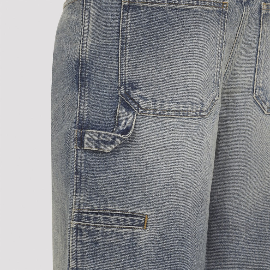 Courrèges Wide-Leg Denim Trousers With High Waist