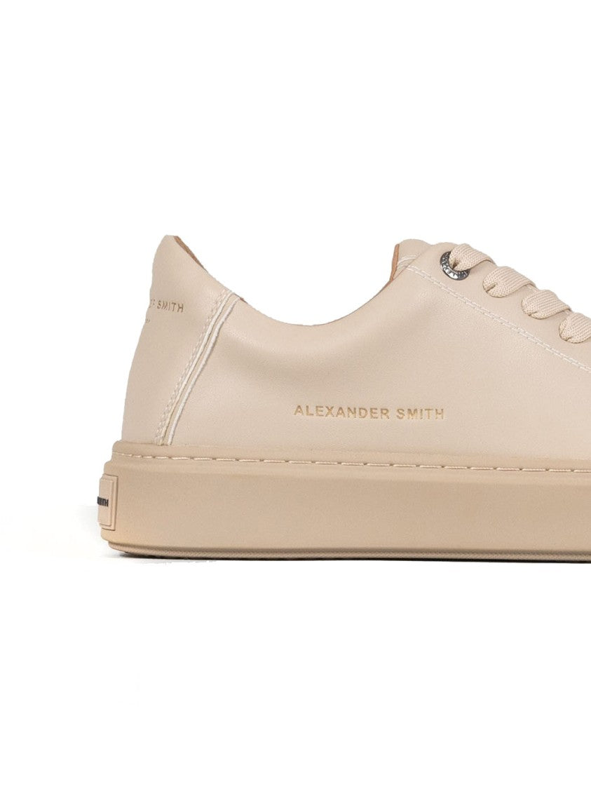 Alexander Smith Lightweight Beige Trainers With Minimalist Design