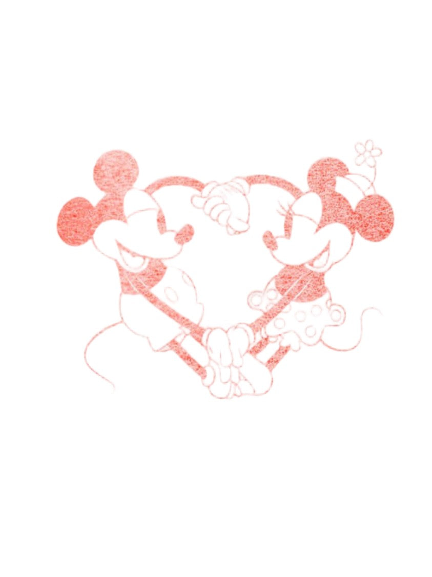 Re/Done Vintage Disney Heart-Themed T-Shirt