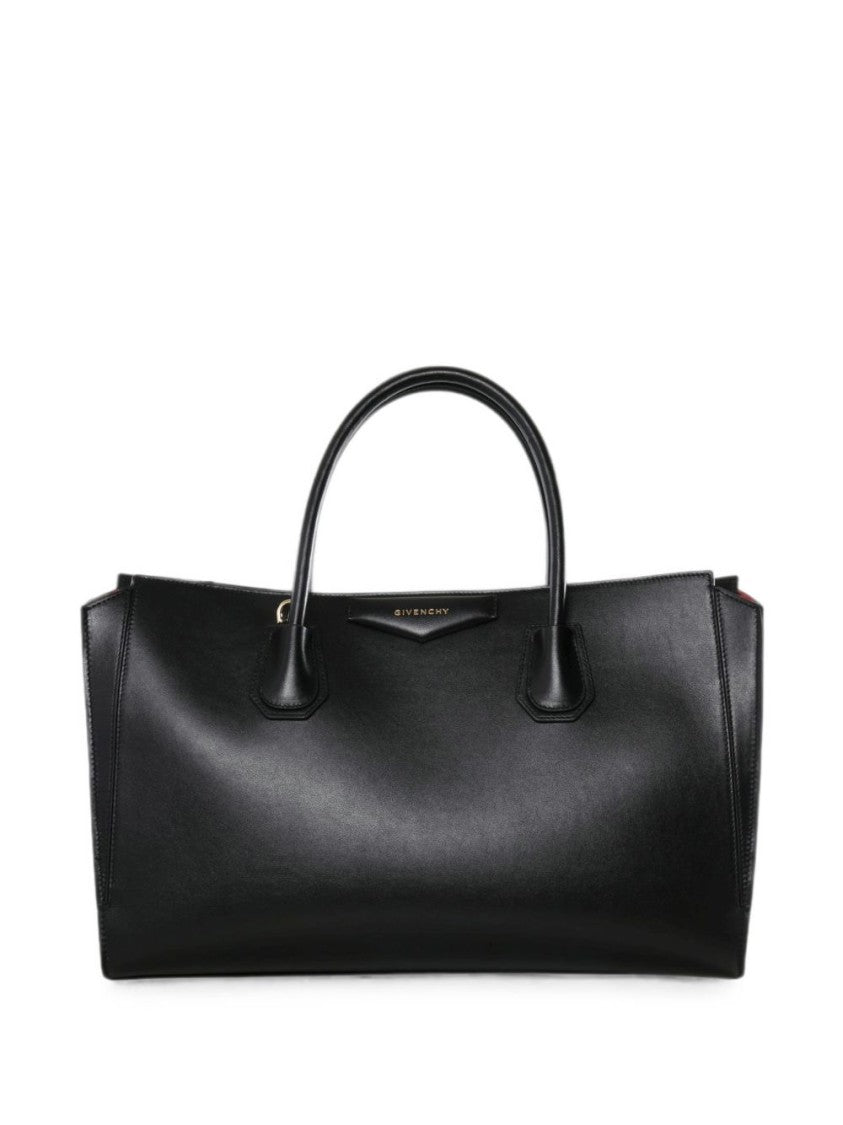 Givenchy Black Structured Smooth Calfskin Leather Shoulder Bag