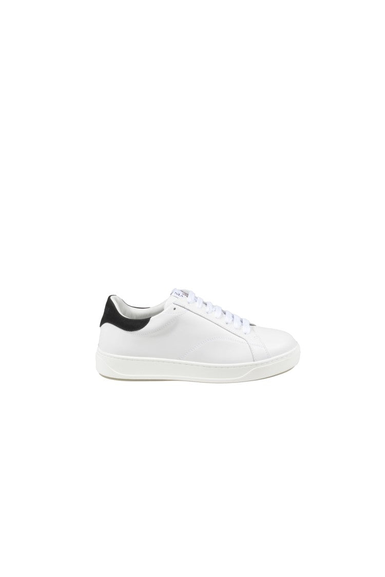 Lanvin Ddbo Sneakers In White Leather