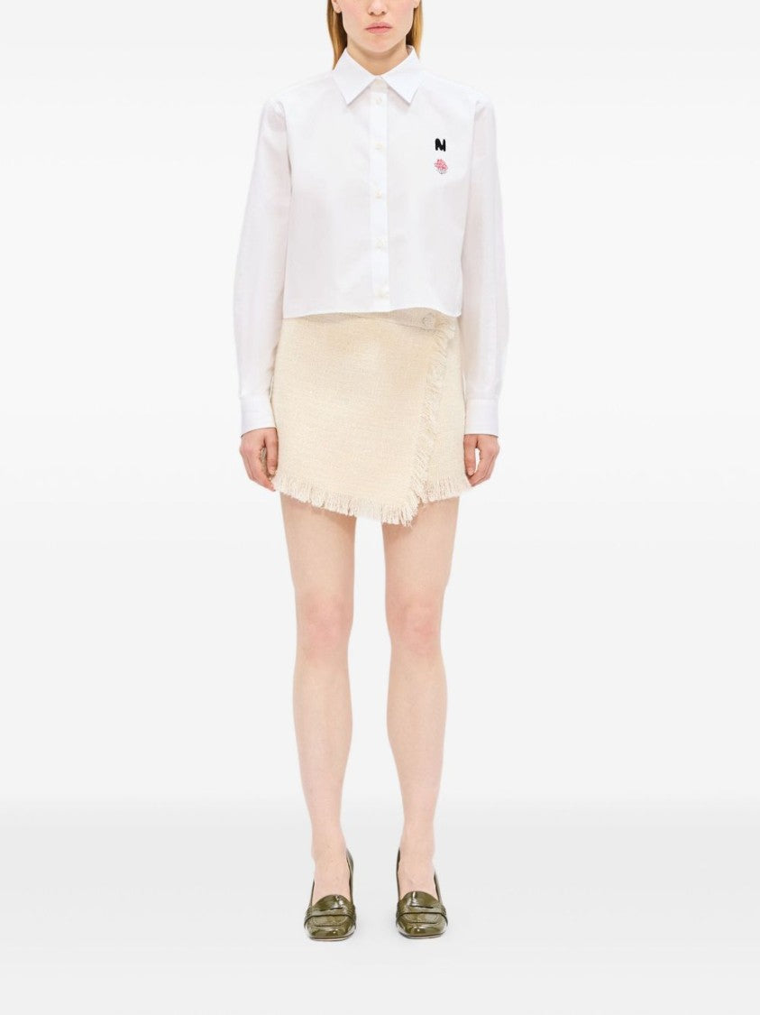 Msgm Short With Fringe