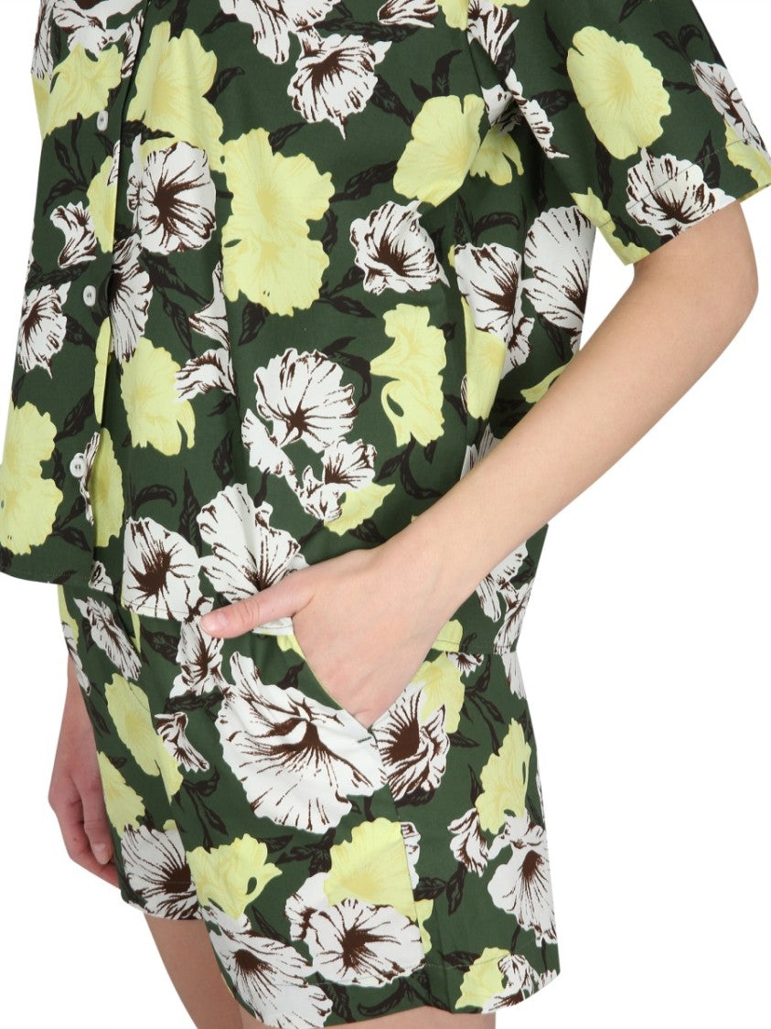 Msgm Floral Print Shirt