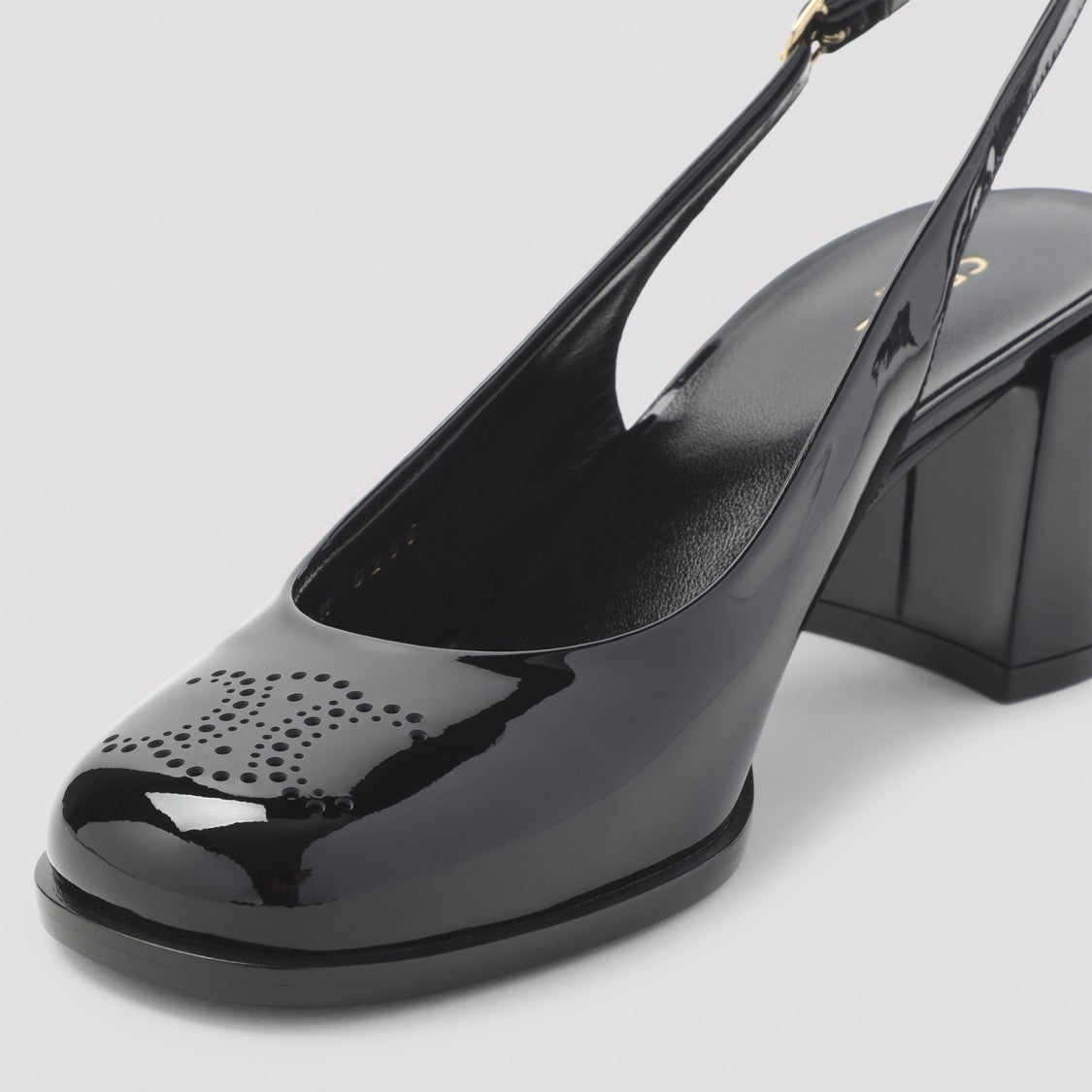 Celine Perforated Triomphe Slingback