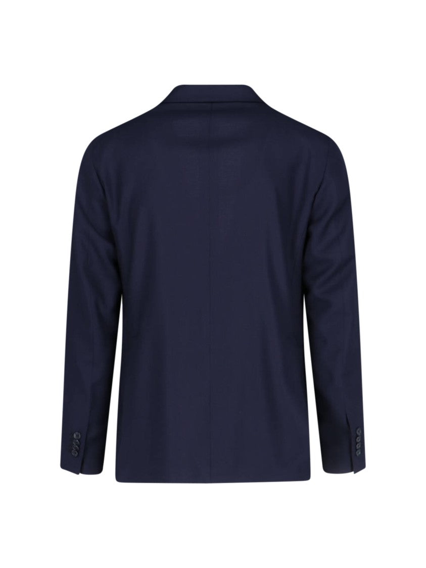 Tagliatore Single-Breasted Blazer - Blue