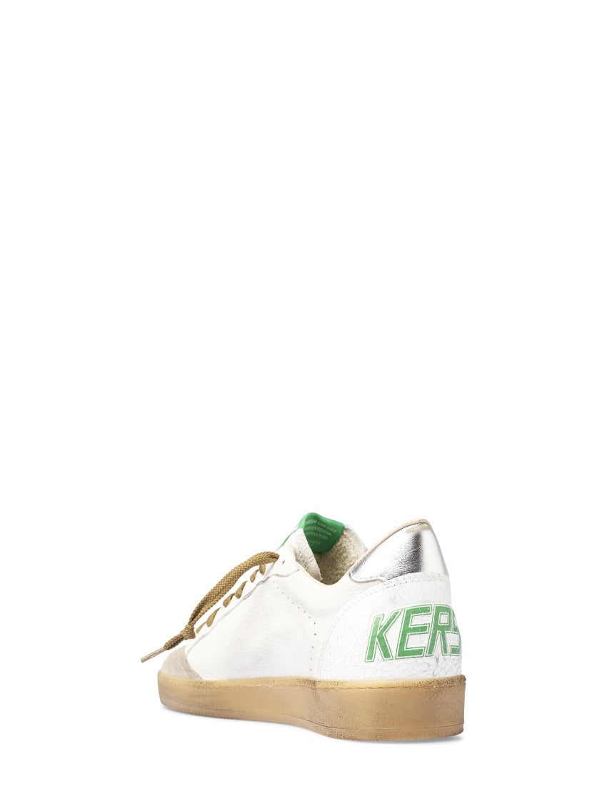 Golden Goose Vintage Low-Top Sneakers With Metallic Accents