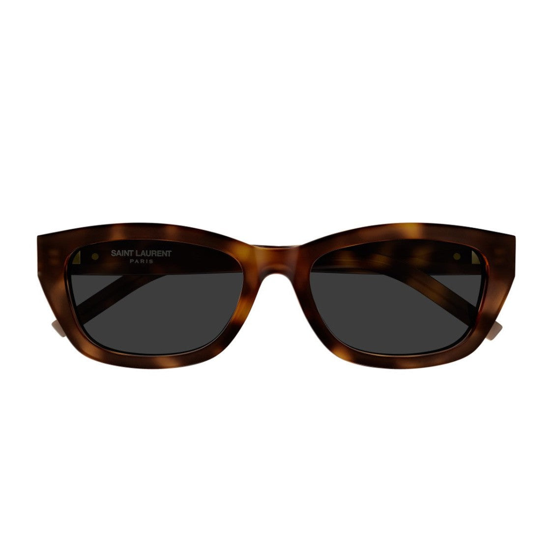 Saint Laurent Havana Sl M153 Monogram Recycled Acetate Rectangular Sunglasses